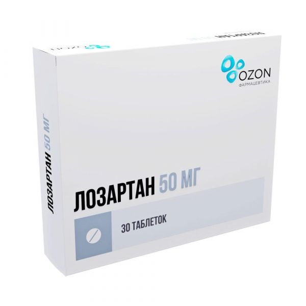 Лозартан 50мг таб.п/об.пл. №30 (Озон ооо)