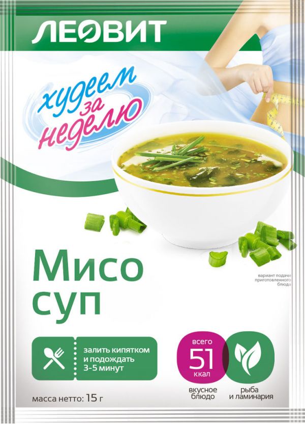 Леовит мисо-суп 15г концентрат сухой №1 пакетики (Леовит нутрио ооо)