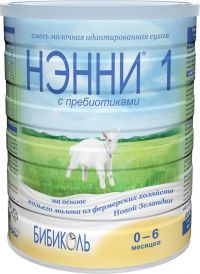 Нэнни молочная смесь 1 пребиотик 800г на козьем молоке 0-6 мес. банка (VITACARE INTERNATIONAL)