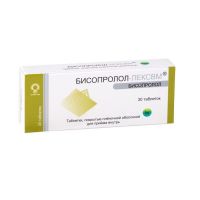 Бисопролол 5мг таб.п/об. №30 (ПРОТЕК-СВМ)