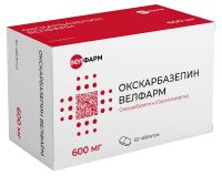 Окскарбазепин 600мг таб.п/об.пл. №50 (ВЕЛФАРМ)