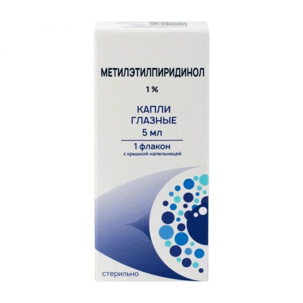 Метилэтилпиридинол 1% 5мл капли глазн. (Фермент фирма ооо)