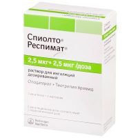 Спиолто респимат 2,5мкг+2,5мкгдоза 4мл р-р д/инг. картридж  +ингалятор (БЕРИНГЕР)