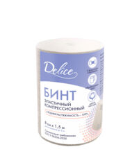 Delice (Делис) бинт эластичный ср 8см*1,5м с застежкой (ИНТЕРТЕКСТИЛЬ ООО)