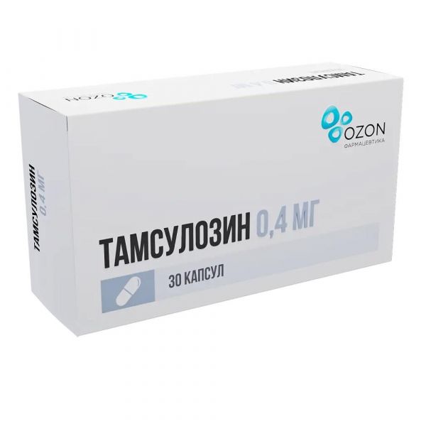 Тамсулозин 0,4мг капс.киш/раств.пролонг №30 (Озон ооо)
