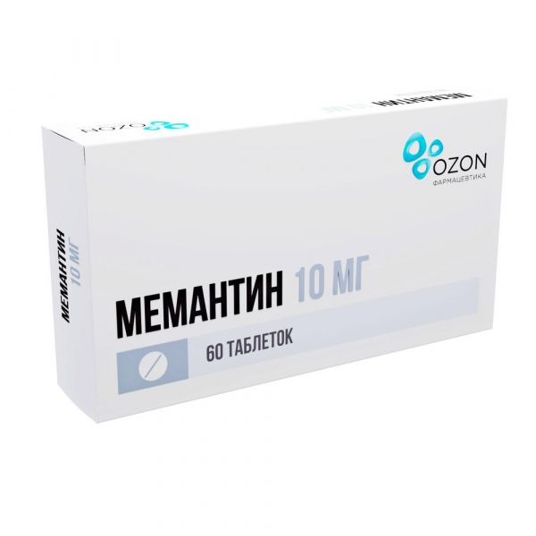 Мемантин 10мг таб.п/об.пл. №60 (Озон ооо)