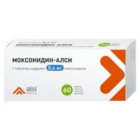 Моксонидин 0,4мг таб.п/об.пл. №60 (АЛСИ ФАРМА)