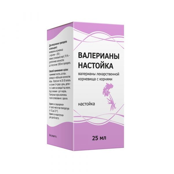 Валерианы 25мл настойка №1 фл. (Тверская фармацевтическая фабрика оао)