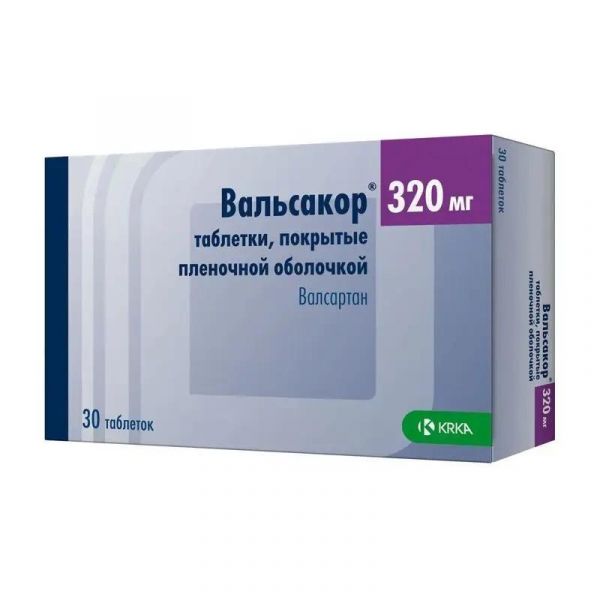 Вальсакор 320мг таб.п/об.пл. №30 (Krka d.d.)