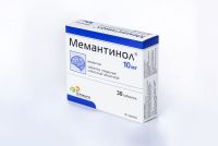 Мемантинол 10мг таб.п/об.пл. №30 (ГЕРОФАРМ)