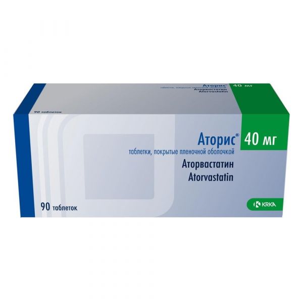 Аторис 40мг таб.п/об.пл. №90 (Krka d.d.)