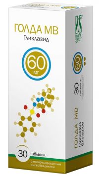Голда мв 60мг таб.модиф.высв. №30 (ФАРМАСИНТЕЗ ГК)