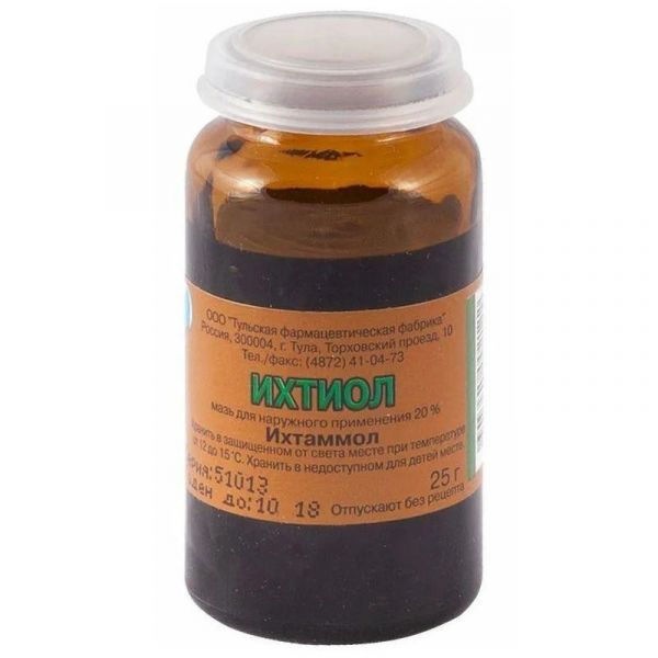 Ихтиоловая 10% 25г мазь д/пр.наружн. №1 уп. (Тульская фармацевтическая фабрика ооо_2)
