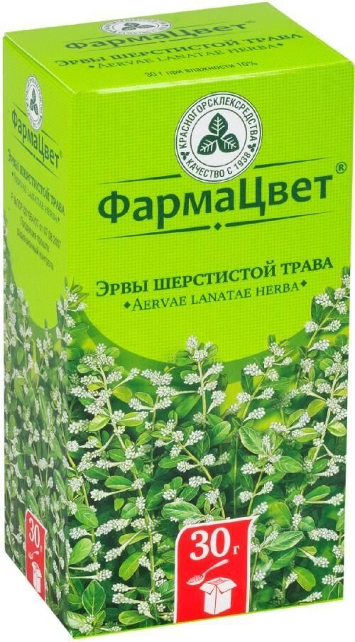 Эрвы шерстистой трава 30г №1 пач. (Красногорсклексредства оао)