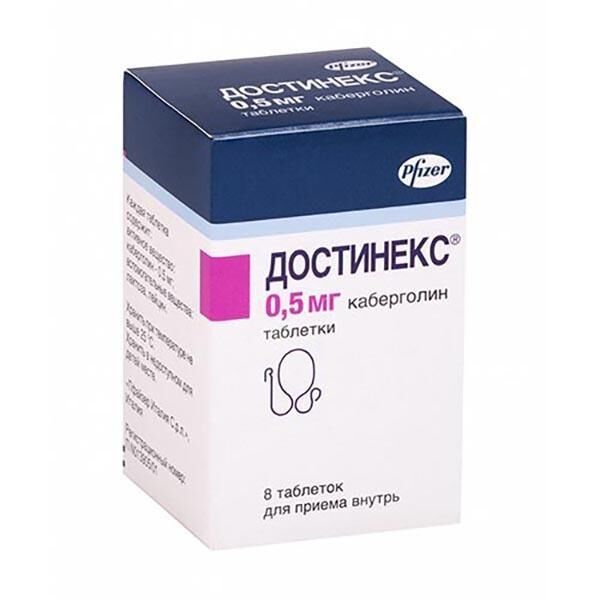 Достинекс 0.5мг таб. №8 (Pfizer italia s.r.l._1)