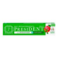 PresiDent (Президент) зубная паста детская 45г 0-3 лет rda25 сочное яблоко с фтором (БЕТАФАРМА)