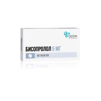 Бисопролол 5мг таб.п/об. №60 (АТОЛЛ)
