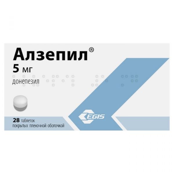 Алзепил 5мг таб.п/об. №28 по цене от 2077.06 руб в Екатеринбурге, купить Алзепил 5мг таб.п/об. №28 (Egis pharmaceuticals plc) в аптеке Фармленд, инструкция по применению, отзывы