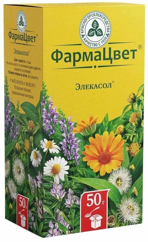Элекасол 50г сбор №1 пач. (Красногорсклексредства оао)