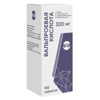 Вальпроевая кислота 300мг таб.п/об.пл.пролонг. №100 (АВВА)
