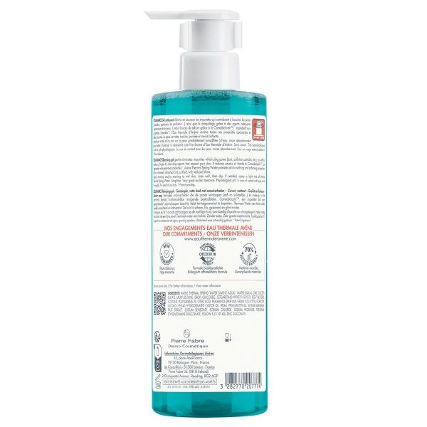 Avene (Авен) клинанс гель очищающий 400мл д/пр.кожи 0259 (Pierre fabre dermo-cosmetique)
