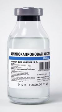 Аминокапроновая кислота 5% 100мл р-р д/инф. №1 фл. (КРАСФАРМА ОАО_2)
