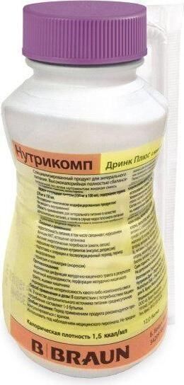 Нутрикомп дринк плюс 200мл смесь жидк.д/энт.пит. №1 бут.  банан (Nutrichem diet und pharma gmbh)