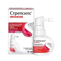 Стрепсилс интенсив 15мл спрей д/пр.местн. №1 фл.-доз. (РЕКИТТ БЕНКИЗЕР)