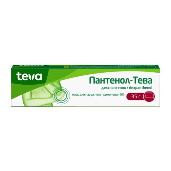 Пантенол-тева 5% 35г мазь д/пр.наружн. №1 туба (Merckle gmbh_2)