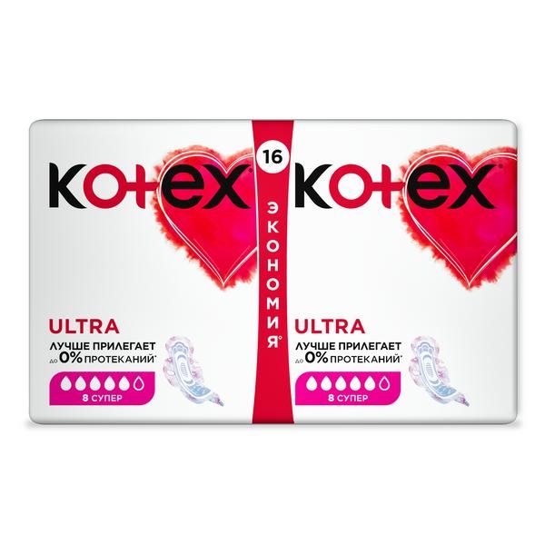 Kotex (Котекс) прокладки ультра №16 сетчат. супер 9425475 (Kimberly-clark ltd)