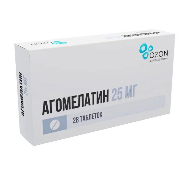 Агомелатин 25мг таб.п/об.пл. №28 (Озон ооо_2)
