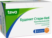 Буденит стери-неб 0.25мг/мл 2мл сусп.д/инг.доз. №60 амп. (ТЕВА)