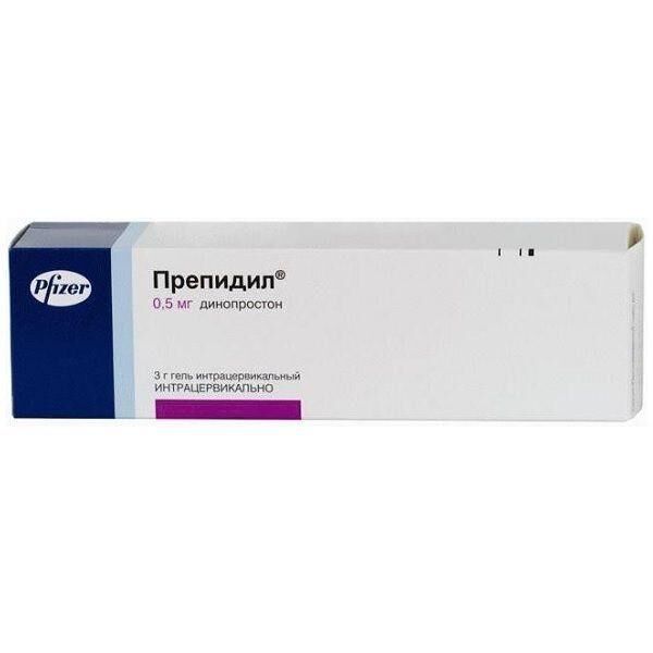 Препидил 0.5мг 3г гель д/вв.эндоцервик. №1 шприц  катетер (Pfizer mfg. belgium n.v._1)