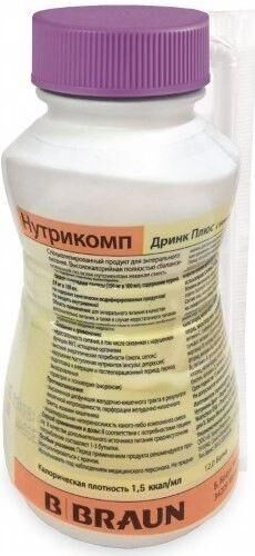 Нутрикомп дринк плюс 200мл смесь жидк.д/энт.пит. №1 бут.  ваниль (Nutrichem diet und pharma gmbh)