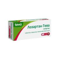 Лозартан-тева 50мг таб.п/об.пл. №30 (ТЕВА)