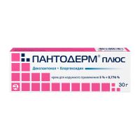 Пантодерм плюс 5%+0,776% 30г крем д/пр.наружн. №1 туба (АКРИХИН)