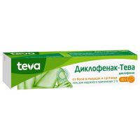 Диклофенак 1% 40г гель д/пр.наружн. №1 туба (ТЕВА)