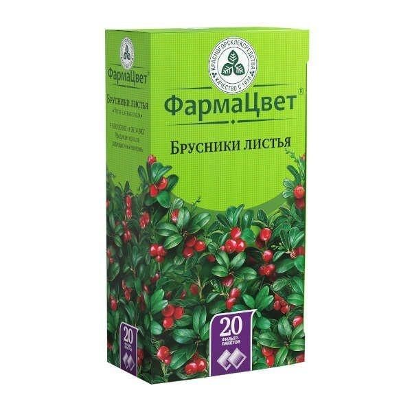 Брусники листья 1.5г №20 ф/п. (Красногорсклексредства оао)