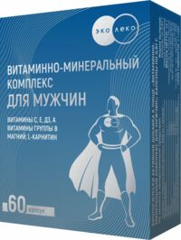 Эколеко витаминно-минеральный комплекс для мужчин капс. №60 (ФАРМАКОР ПРОДАКШН ООО)