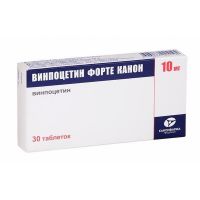 Винпоцетин форте 10мг таб. №30 (КАНОНФАРМА)