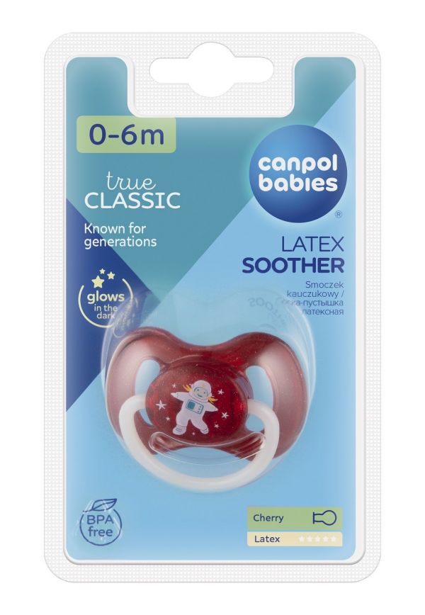 Canpol (Канпол) соска-пустышка space №1 латекс кругл. 0-6 мес. 23/221 (Canpol sp. z o.o.)