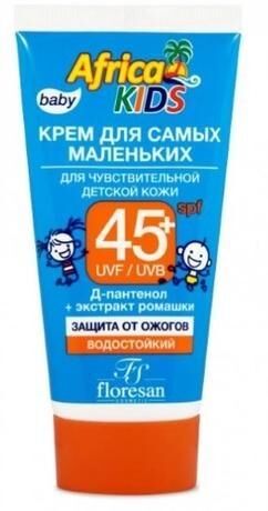 Floresan (Флоресан) африка кидс крем солнцезащитный 50мл д/самых маленьких spf45 (Флоресан ооо)