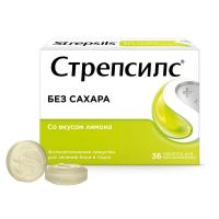Стрепсилс таб.д/рассас. №36 лимон б/сахара (РЕКИТТ БЕНКИЗЕР)