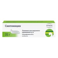 Синтомицин 10% 25г линимент №1 уп. (НИЖФАРМ)