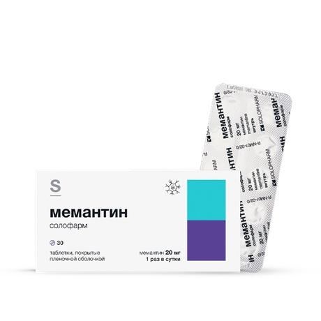 Мемантин 20мг таб.п/об.пл. №30 (Гротекс ооо)