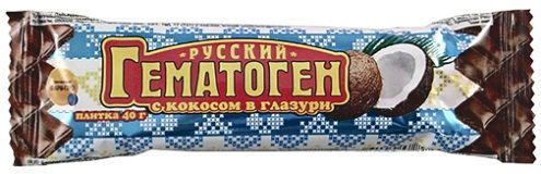 Гематоген русский 40г кокос (Фарм-про ооо)