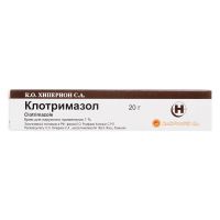 Клотримазол 1% 20г крем д/пр.наружн. №1 туба (РОМФАРМ)