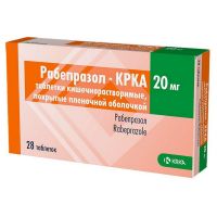 Рабепразол 20мг таб.п/об.киш/раств. №28 (КРКА)