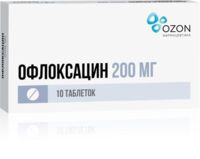 Офлоксацин 200мг таб.п/об. №10 (ОЗОН)