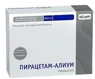 Пирацетам 800мг таб.п/об. №30 (Алиум ао)